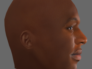 Romelu Lukaku Head - Low poly head for game 3D मॉडल