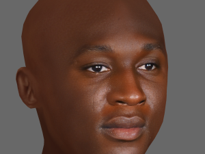Romelu Lukaku Head - Low poly head for game 3D मॉडल