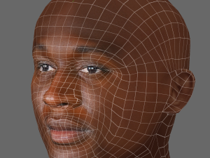 Romelu Lukaku Head - Low poly head for game 3D मॉडल