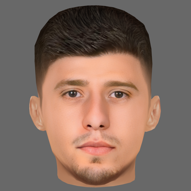 Rben Dias Head - Low poly head for game 3D मॉडल .c4d .max .obj .3ds .fbx .stl .blend 