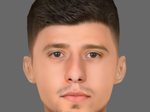 Rben Dias Head - Low poly head for game 3D 모델