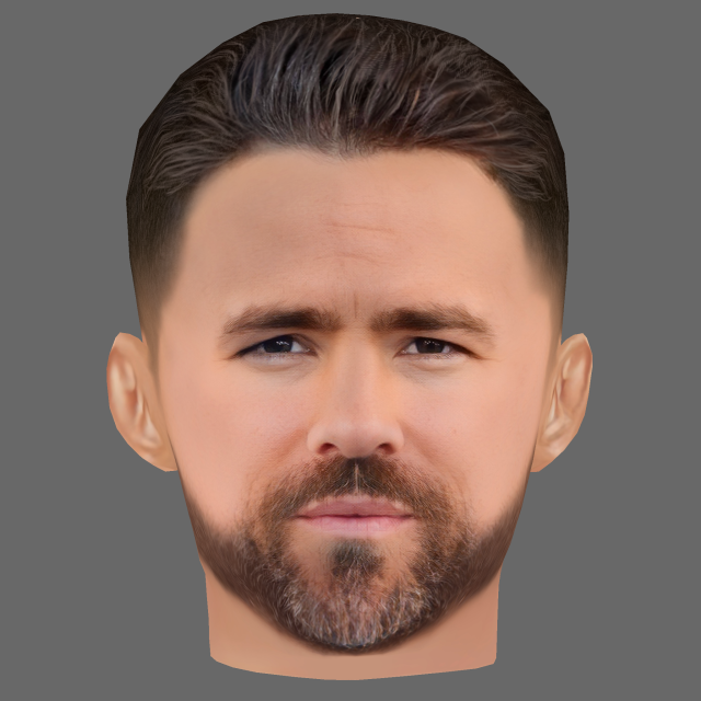 Ryan Reynolds Head - Low poly head for game Modelo 3D .c4d .max .obj .3ds .fbx .stl .blend 