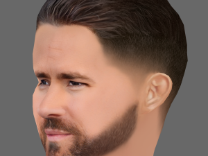 Ryan Reynolds Head - Low poly head for game Modelo 3D