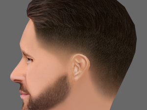 Ryan Reynolds Head - Low poly head for game Modelo 3D