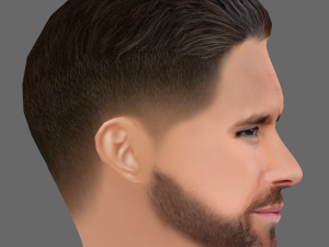 Ryan Reynolds Head - Low poly head for game Modelo 3D
