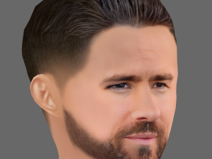 Ryan Reynolds Head - Low poly head for game Modelo 3D