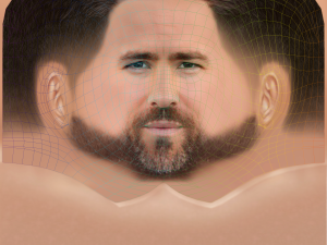 Ryan Reynolds Head - Low poly head for game Modelo 3D