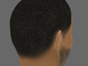 Idris Elba Head - Low poly head for game 3D Model