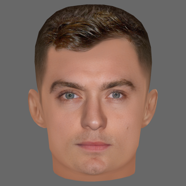 Jude Law Head - Low poly head for game Modelo 3D .c4d .max .obj .3ds .fbx .stl .blend 