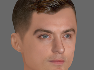 Jude Law Head - Low poly head for game Modelo 3D