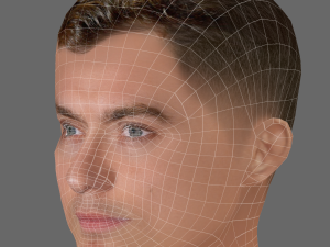 Jude Law Head - Low poly head for game Modelo 3D