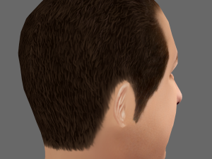 Adam Sandler Head - Low poly head for game Model 3D