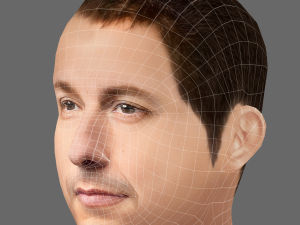 Adam Sandler Head - Low poly head for game Model 3D