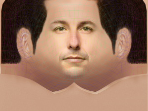 Adam Sandler Head - Low poly head for game Model 3D