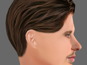 Austin Butler Head - Low poly head for game 3D-Modell