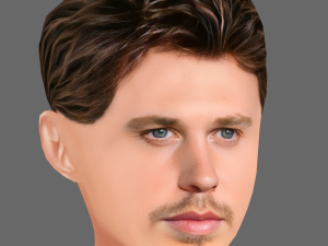 Austin Butler Head - Low poly head for game 3D-Modell