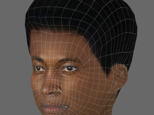 Benjamin Clementine Head - Low poly head for game 3Dモデル