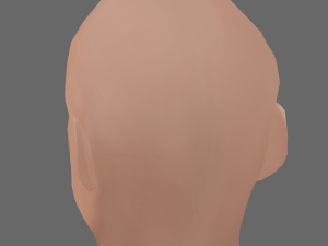 Bruce Willis Head - Low poly head for game Model 3D
