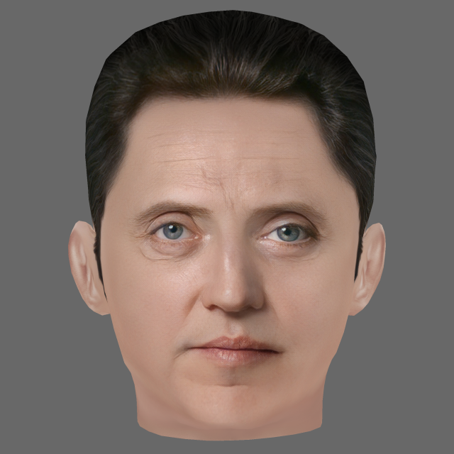 Christopher Walken Head - Low poly head for game 3D Model .c4d .max .obj .3ds .fbx .stl .blend 