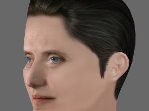 Christopher Walken Head - Low poly head for game 3D Model
