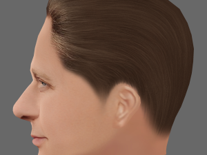 Daniel Craig Head - Low poly head for game Modèle 3D