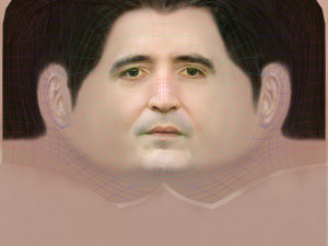 David Dastmalchian Head - Low poly head for game 3D Model