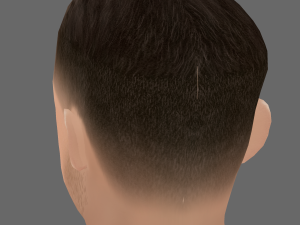 Ed Skrein Head - Low poly head for game Model 3D