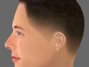 Elon Musk Head - Low poly head for game 3D Модель