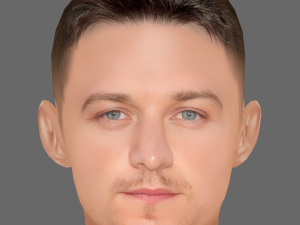 James McAvoy Head - Low poly head for game 3Dモデル