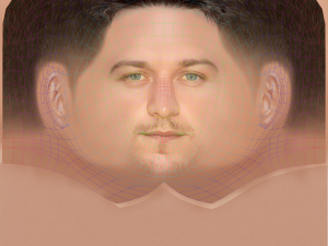 James McAvoy Head - Low poly head for game 3D 모델