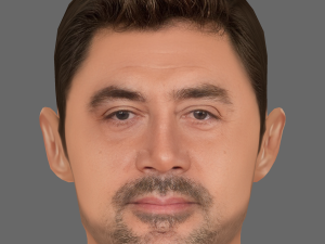 Javier Bardem Head - Low poly head for game 3Dモデル