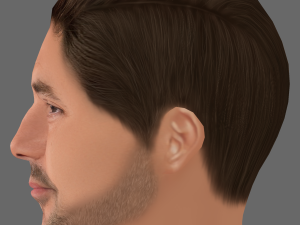 Javier Bardem Head - Low poly head for game 3D 模型