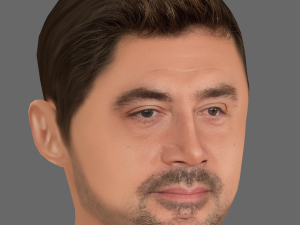 Javier Bardem Head - Low poly head for game 3D 模型