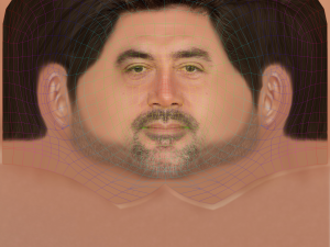 Javier Bardem Head - Low poly head for game 3D 模型