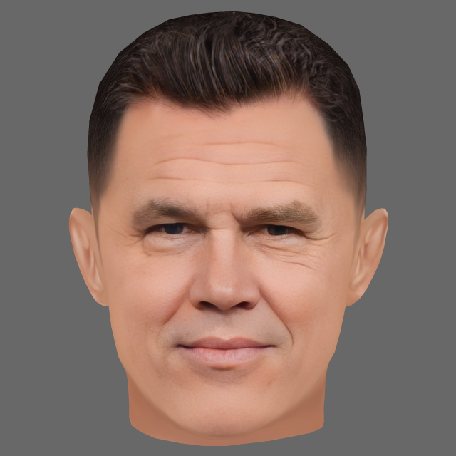 Josh Brolin Head - Low poly head for game 3D 模型 .c4d .max .obj .3ds .fbx .stl .blend 