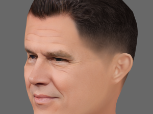 Josh Brolin Head - Low poly head for game 3D 模型