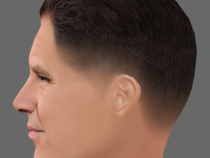 Josh Brolin Head - Low poly head for game 3D 模型