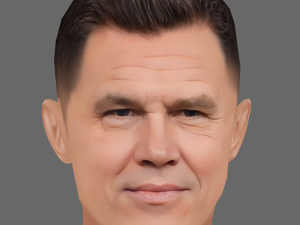 Josh Brolin Head - Low poly head for game 3D 模型