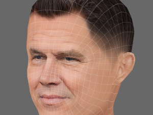 Josh Brolin Head - Low poly head for game 3D 模型