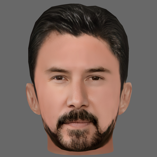 Keanu Reeves Head - Low poly head for game 3D Модель .c4d .max .obj .3ds .fbx .stl .blend 