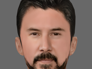 Keanu Reeves Head - Low poly head for game 3D 모델