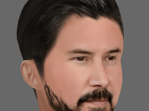 Keanu Reeves Head - Low poly head for game 3D Модель