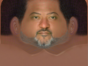 Laurence Fishburne Head - Low poly head for game 3D Model
