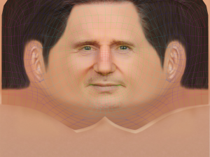 Liam Neeson Head - Low poly head for game 3D Model