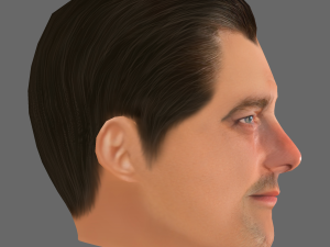 Ray Stevenson Head - Low poly head for game Modelo 3D
