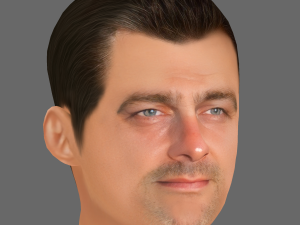 Ray Stevenson Head - Low poly head for game Modelo 3D