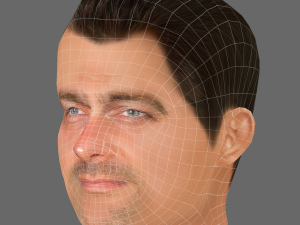 Ray Stevenson Head - Low poly head for game Modelo 3D