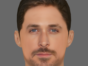 Ryan Gosling Head - Low poly head for game 3D Model