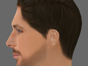Ryan Gosling Head - Low poly head for game 3D Model