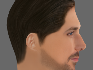 Ryan Gosling Head - Low poly head for game 3D Model